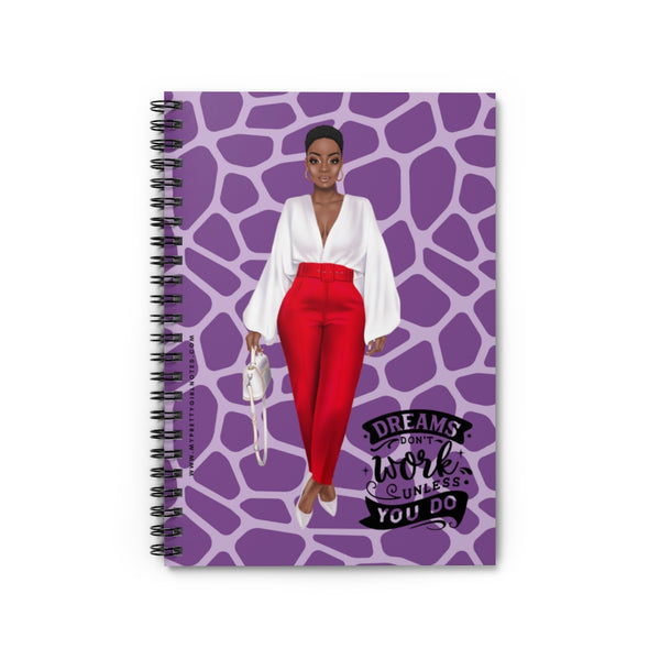 Dream Big & Do The Work Notebook - Purple