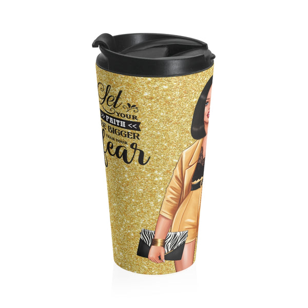 Faith Over Fear Travel Mug