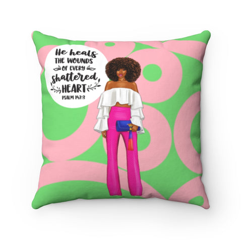 He Heals All Wounds Pillow