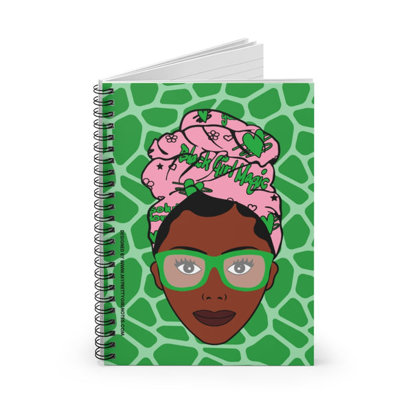 Black Girls Are Magic Notebook - Green