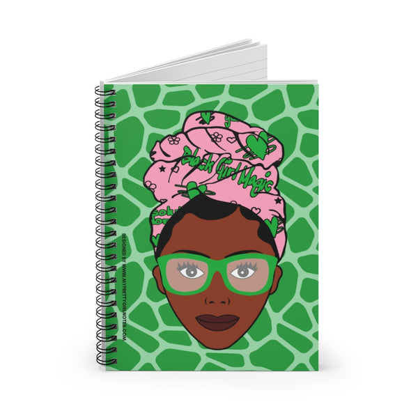 Black Girls Are Magic Notebook - Green