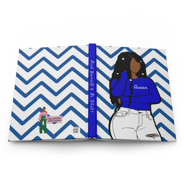Find Yourself Journal - Blue & White
