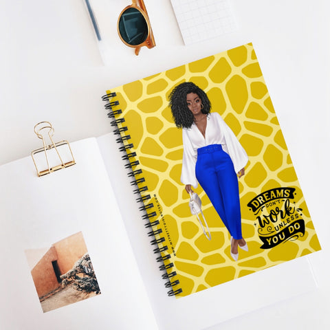 Dream Big & Do The Work Notebook - Gold