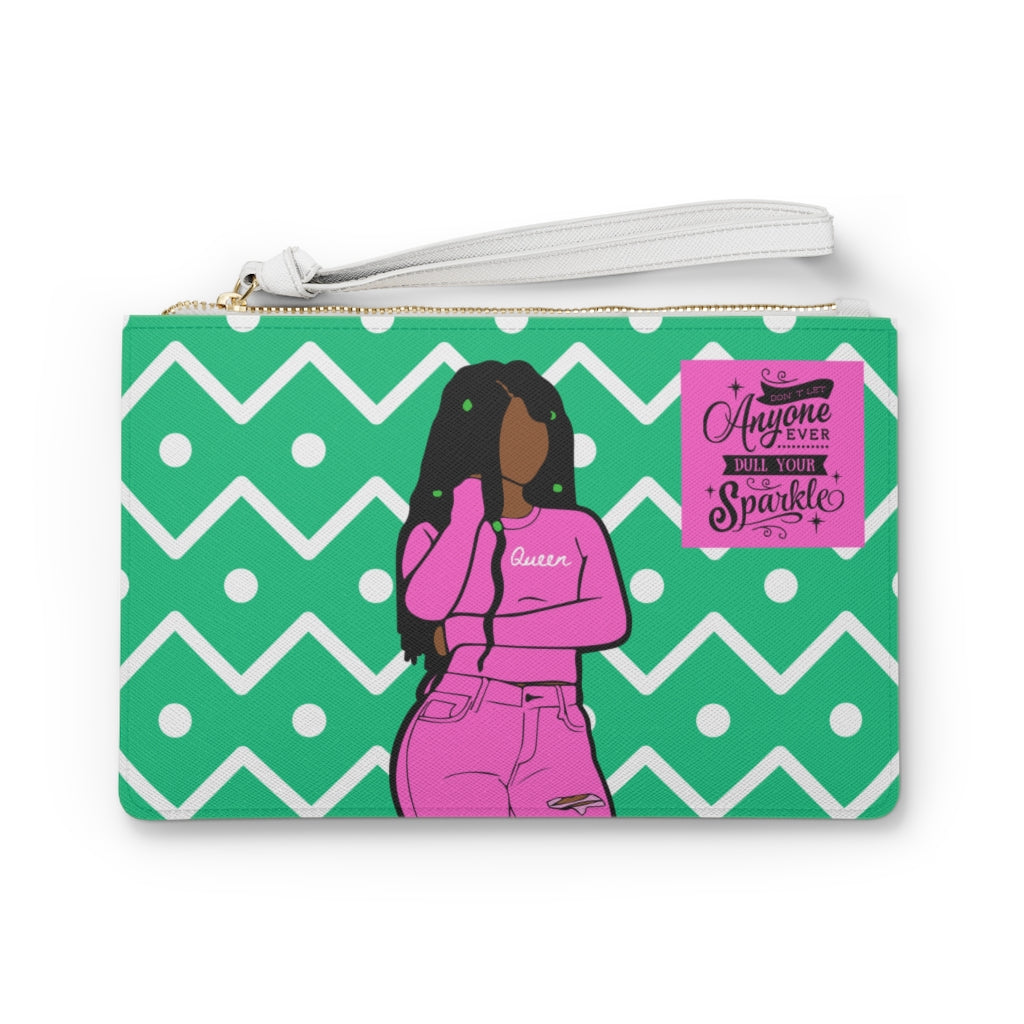 Sparkle & Shine Queen Clutch - Green