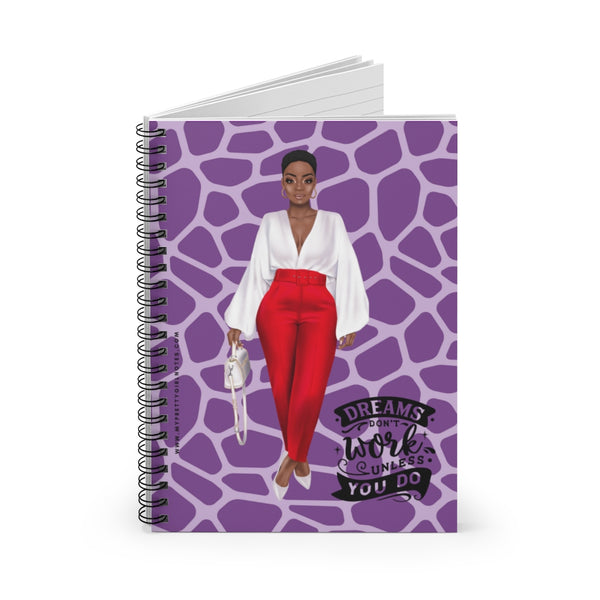 Dream Big & Do The Work Notebook - Purple