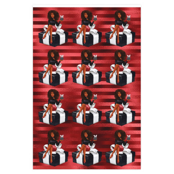 Holiday Wrapping Paper: All Wrapped Up - Red