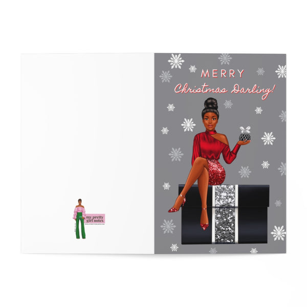 Holiday Greeting Cards: Merry Christmas Darling - Red