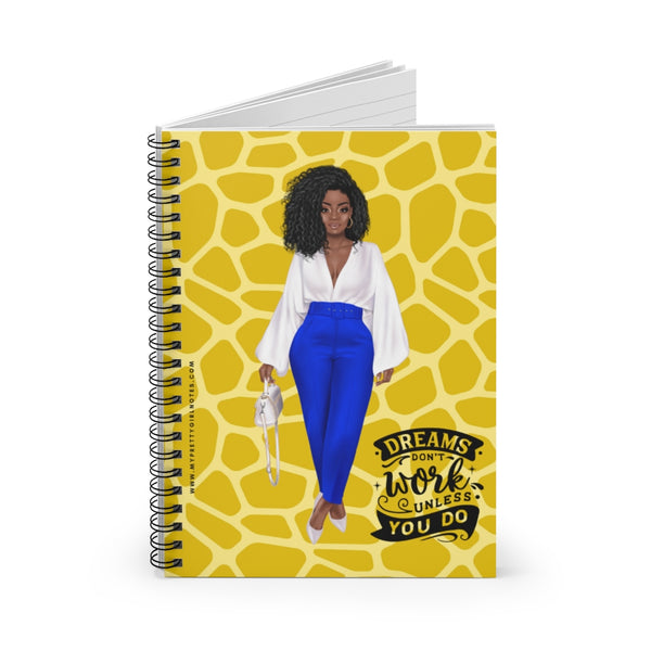 Dream Big & Do The Work Notebook - Gold