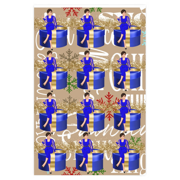 Holiday Wrapping Paper: Sitting Pretty in Blue