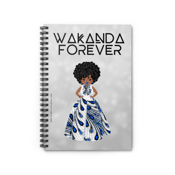 WAKANDA Forever Notebook - Blue (Black Afro)