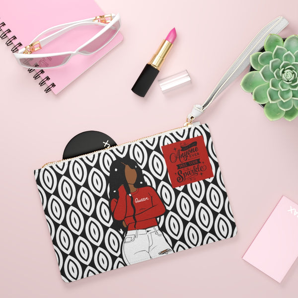 Sparkle & Shine Queen Clutch - Black