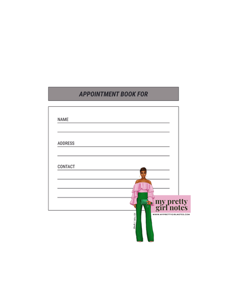 Faith + God = Change: Undated Appointment Book for MUAs (Custom Request)