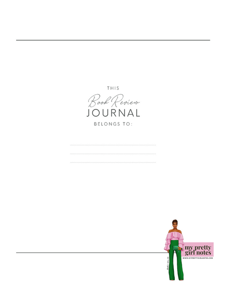 The Book Club: Book Review Journal