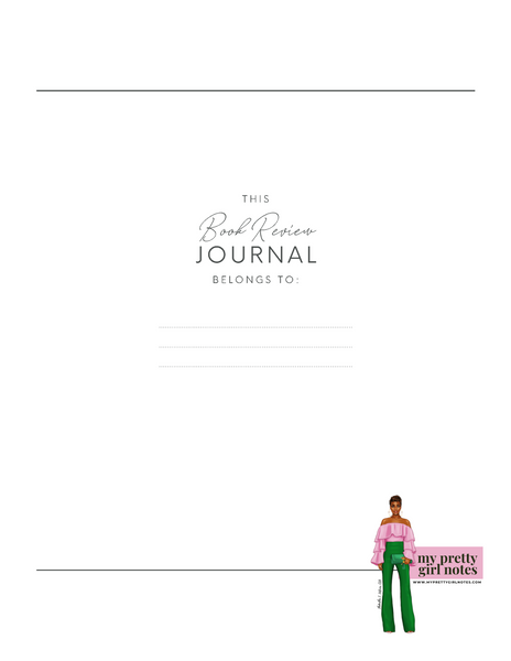 Just One More Chapter: Book Review Journal