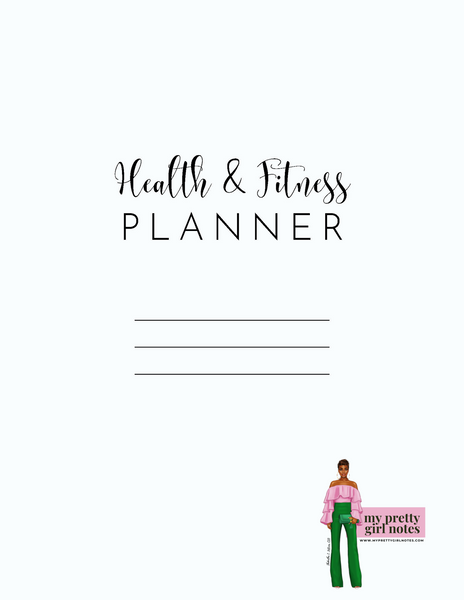 Health & Fitness 12-Week Planner: Shades of Blue
