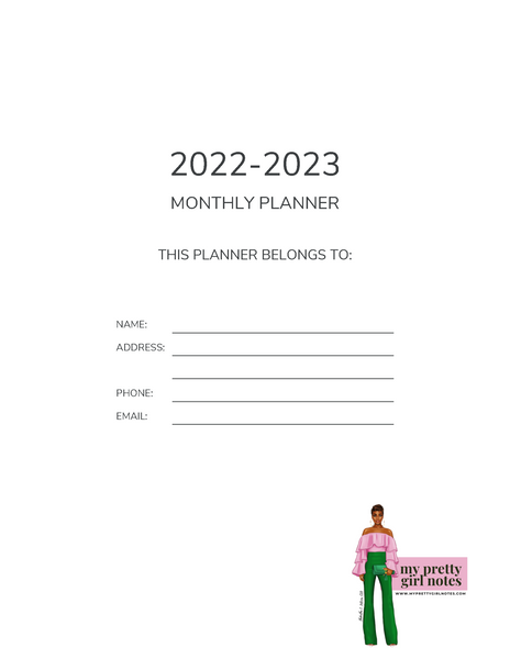 One Day or Day One: 2022-2023 Monthly Reflections Planner - Green