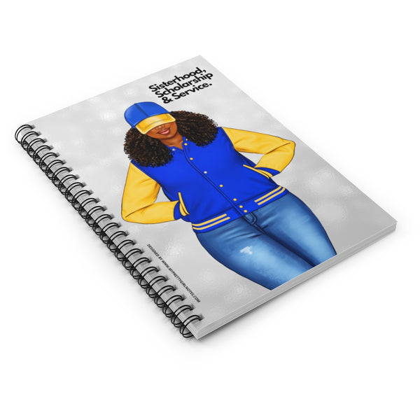 Sisterhood & Service Notebook - Blue & Gold