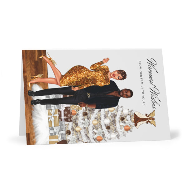 Holiday Greeting Cards: From Our Family to Yours - Gold