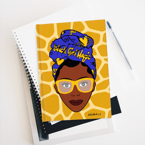 Black Girls Are Magic Journal - Blue & Gold