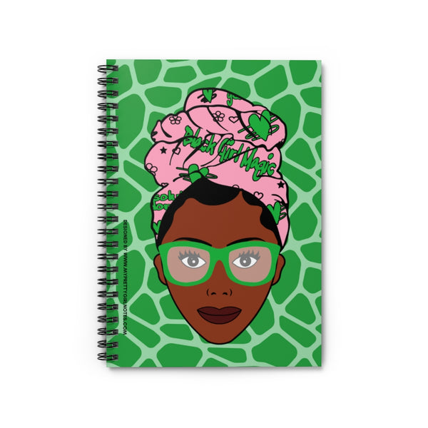 Black Girls Are Magic Notebook - Green