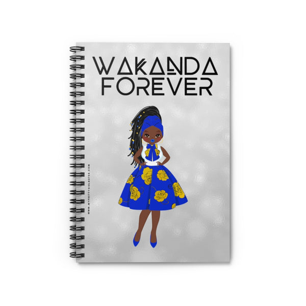 WAKANDA Forever Notebook - Blue & Gold (Dark)