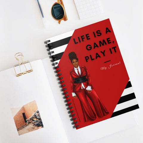 Life Is A Game, Play It Notebook