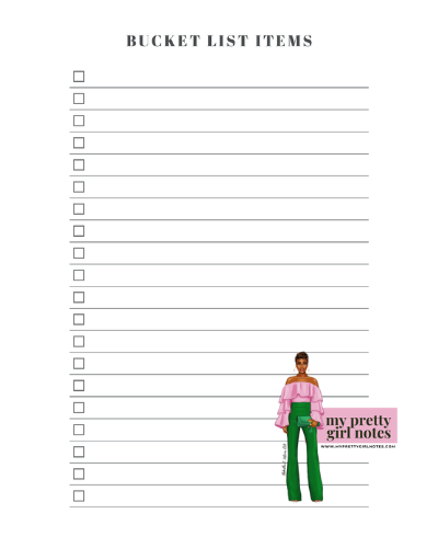 Create The Life You Want: Bucket List Journal