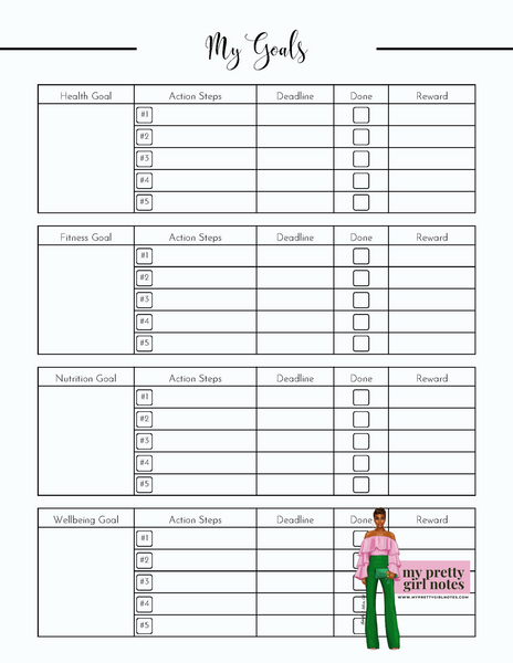 Health & Fitness 12-Week Planner: Shades of Pink