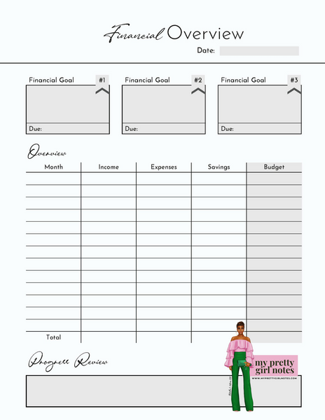 Build Your Empire: Undated Monthly Budget Planner - Pink