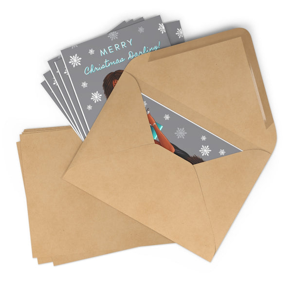 Holiday Greeting Cards: Merry Christmas Darling - Black
