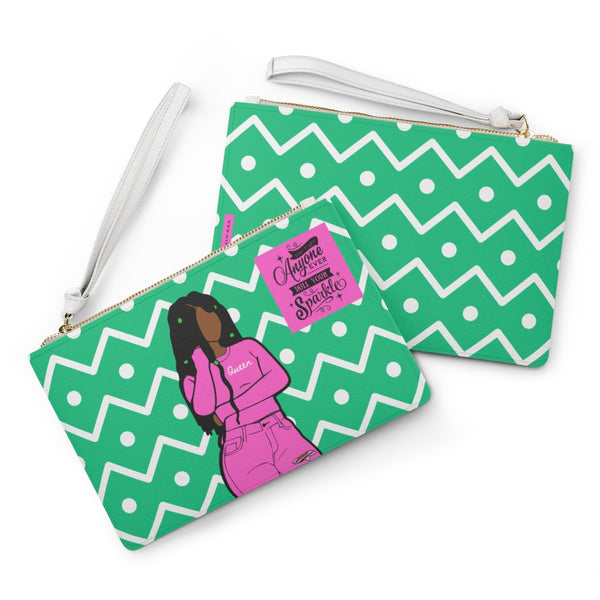 Sparkle & Shine Queen Clutch - Green