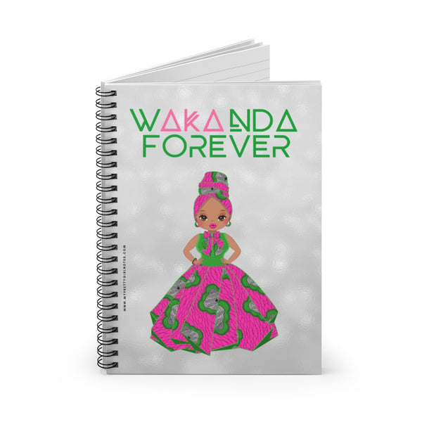 WAKANDA Forever Notebook - Pink & Green (Light)