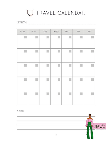 Live, Love & Travel Planner - Black