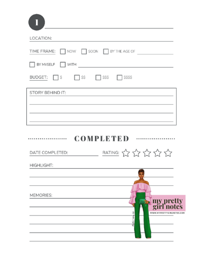 Create The Life You Want: Bucket List Journal