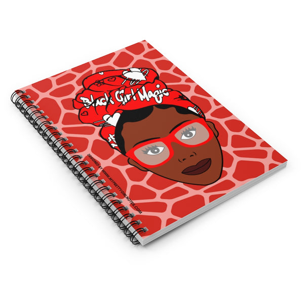 Black Girls Are Magic Notebook - Crimson