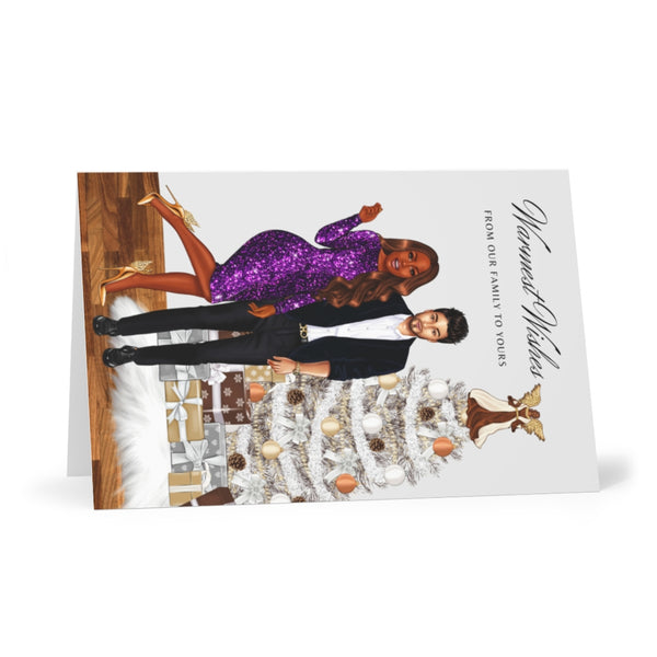 Holiday Greeting Cards: From Our Family to Yours - Purple