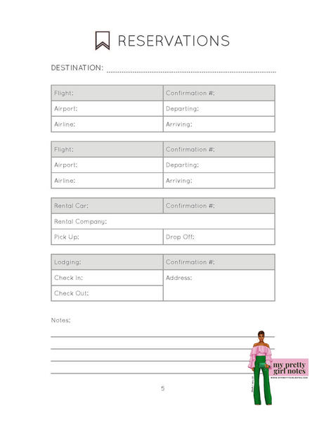 Live, Love & Travel Planner - Black