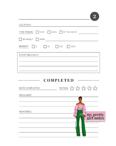 Create The Life You Want: Bucket List Journal