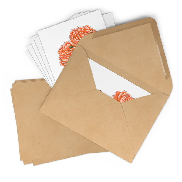 Thinking of You Greeting Cards - Orange