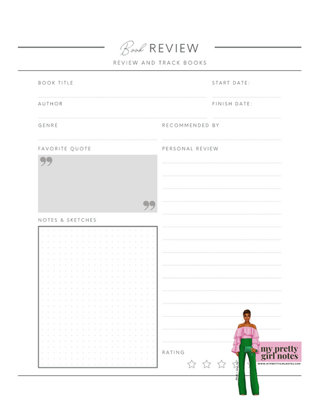 The Book Club: Book Review Journal