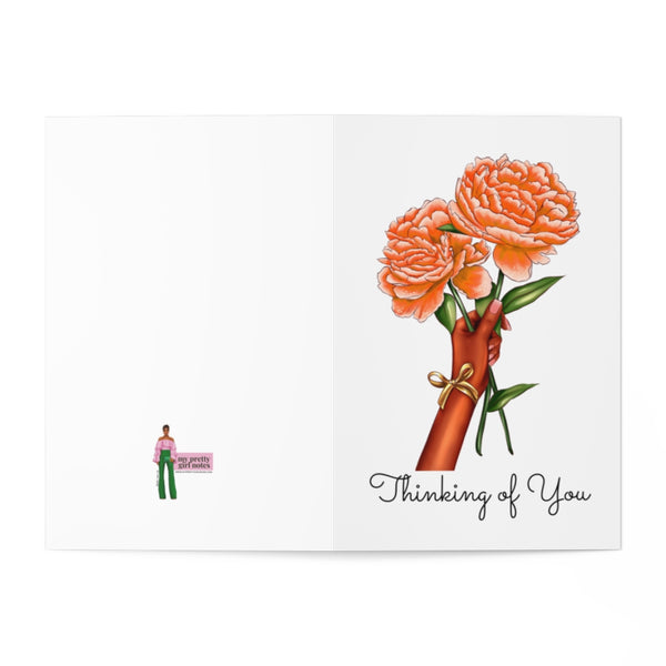 Thinking of You Greeting Cards - Orange