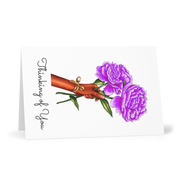 Thinking of You Greeting Cards - Purple