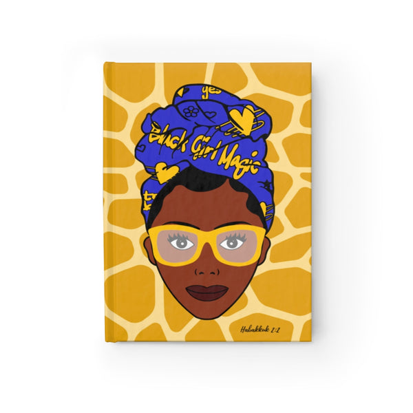 Black Girls Are Magic Journal - Blue & Gold