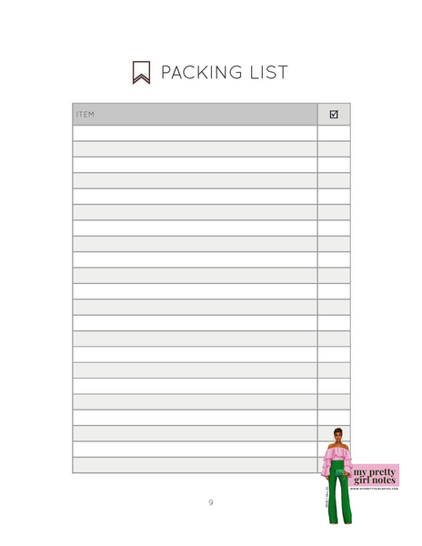 Live, Love & Travel Planner - Black