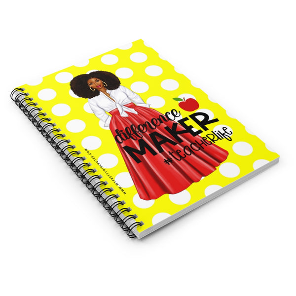 Difference Maker Notebook - Yellow Polka Dots