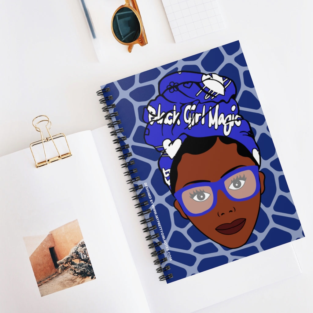 Black Girls Are Magic Notebook - Blue