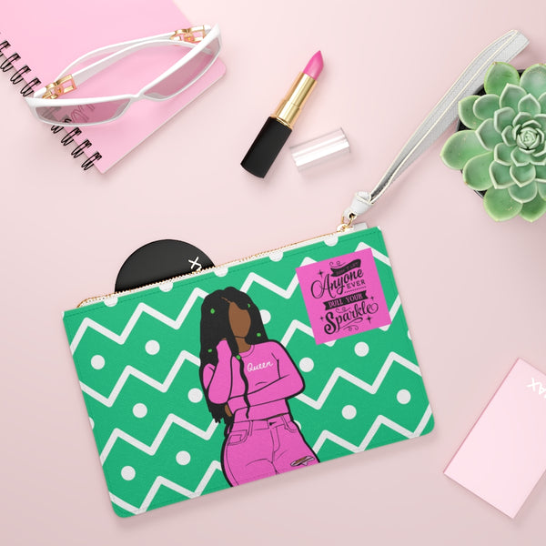 Sparkle & Shine Queen Clutch - Green