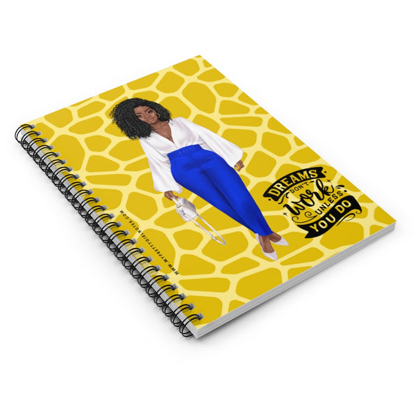 Dream Big & Do The Work Notebook - Gold