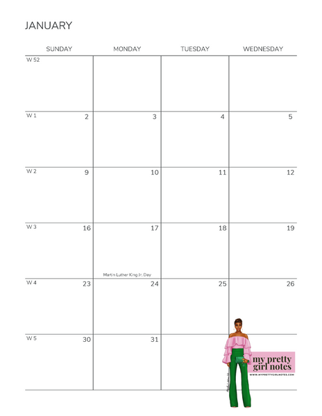 One Day or Day One: 2022-2023 Monthly Reflections Planner - Purple
