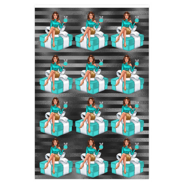 Holiday Wrapping Paper: All Wrapped Up - Black